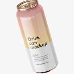 Drink can mockup / glossy