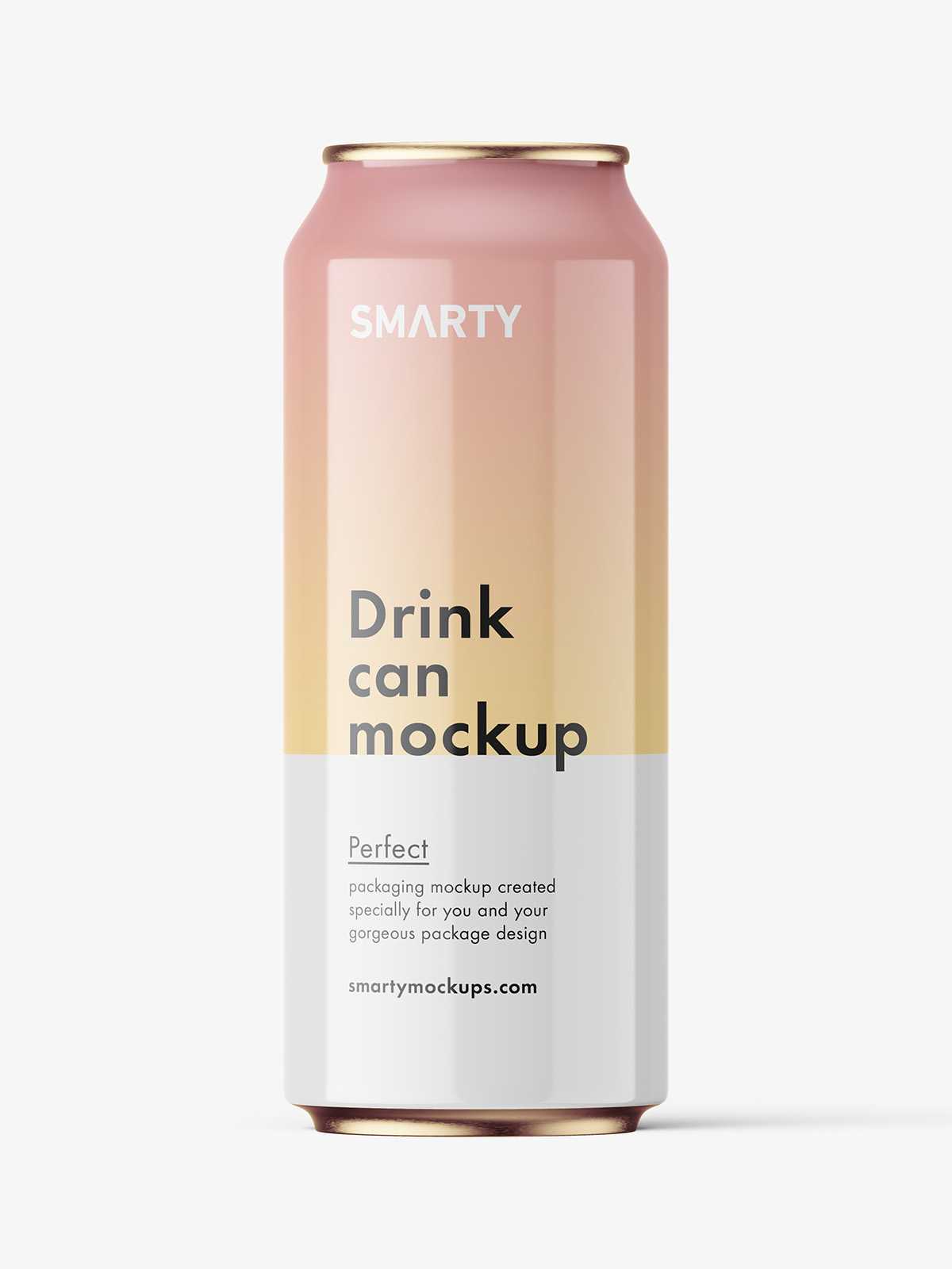 Drink can mockup / glossy