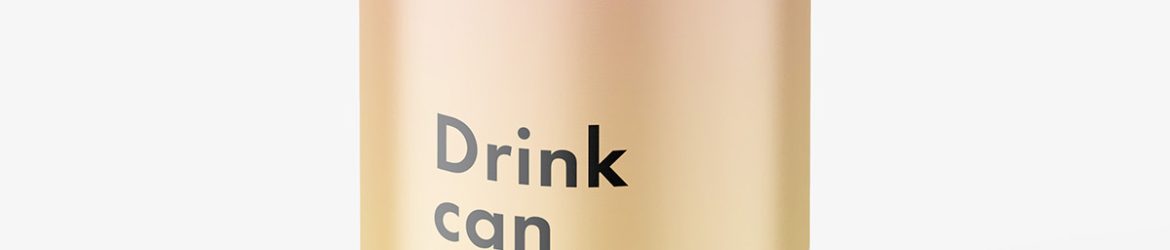Drink can mockup / matt