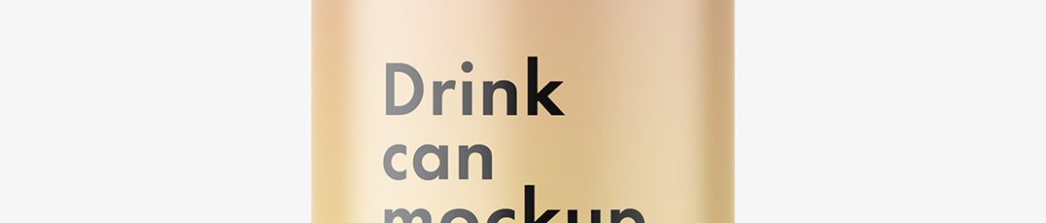 Drink can mockup / matt