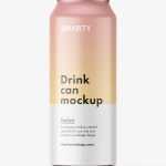 Drink can mockup / matt