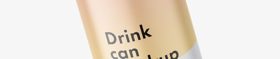 Drink can mockup / matt