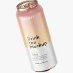 Drink can mockup / matt