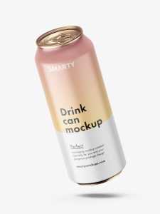 Drink can mockup / matt
