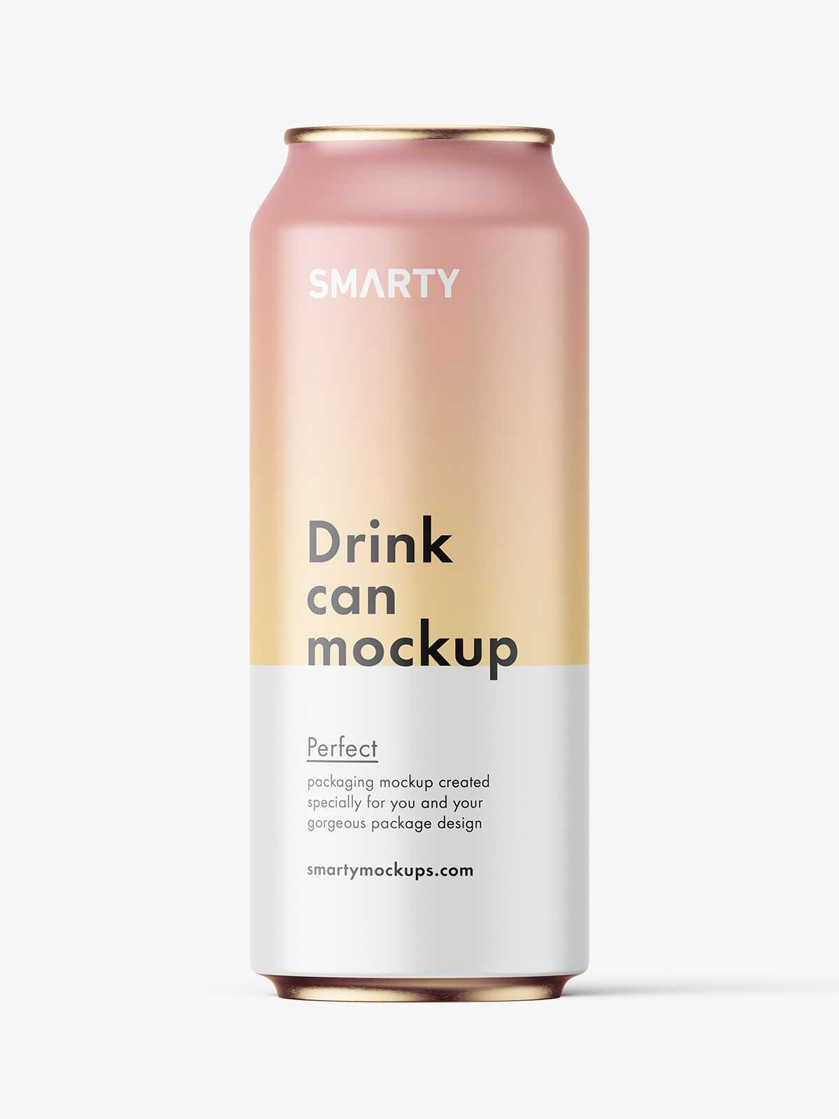Drink can mockup / matt