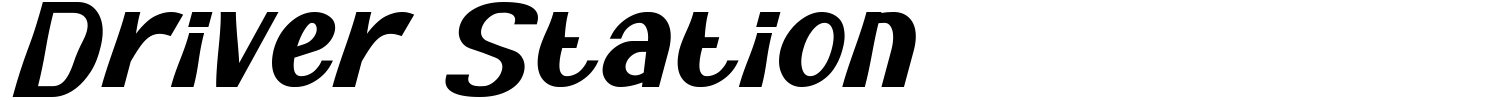 Driver Station Font
