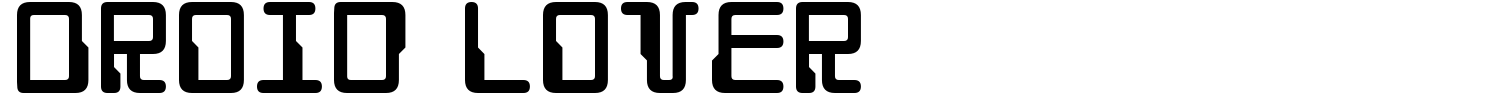 Droid Lover Font