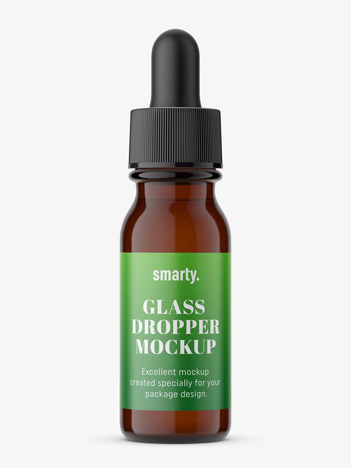 Dropper bottle mockup / Amber