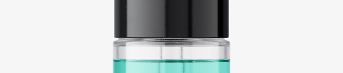 Dropper bottle mockup / clear