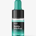 Dropper bottle mockup / clear