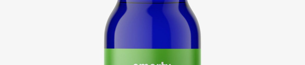 Dropper bottle mockup / Cobalt
