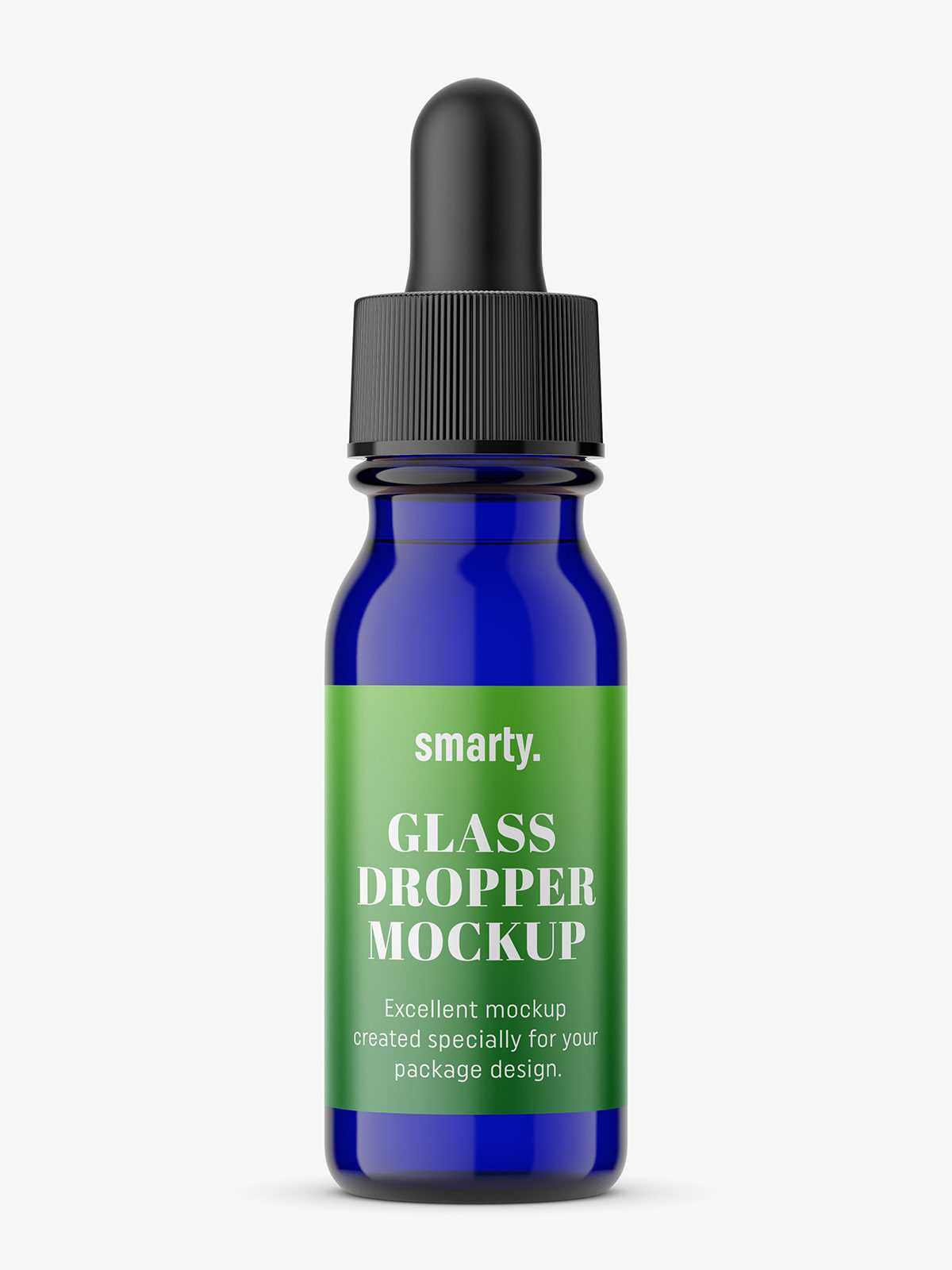 Dropper bottle mockup / Cobalt