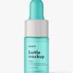 Dropper bottle mockup / frosted