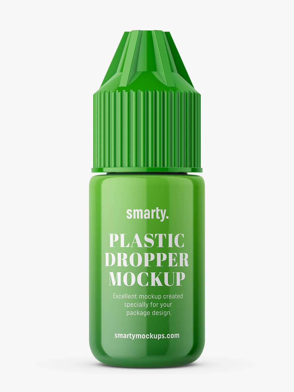 Dropper bottle mockup / glossy