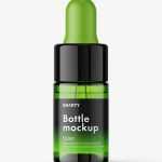Dropper bottle mockup / green