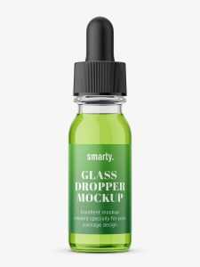 Dropper bottle mockup / Transparent