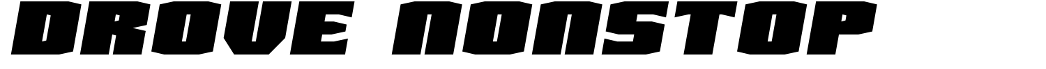 Drove Nonstop Font