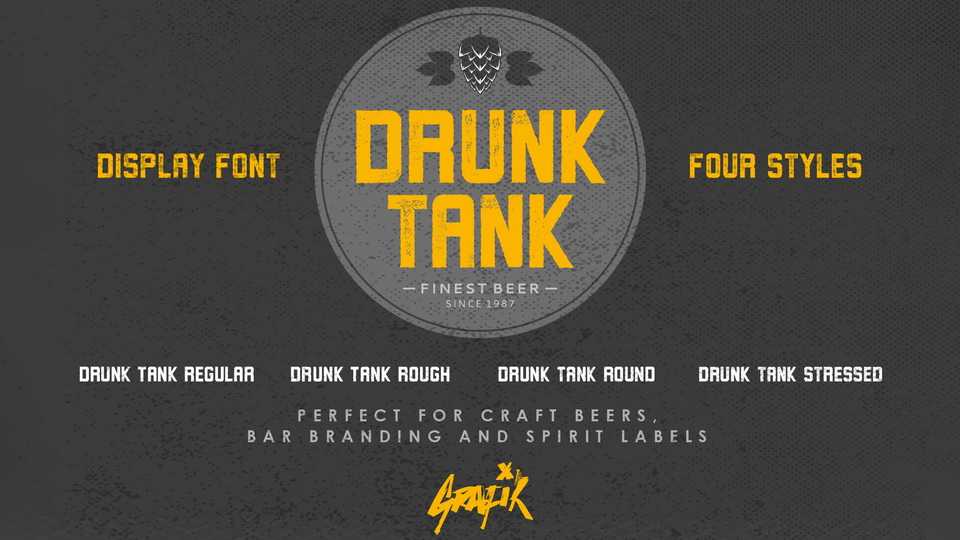 Drunk Tank Font Family › Fontesk