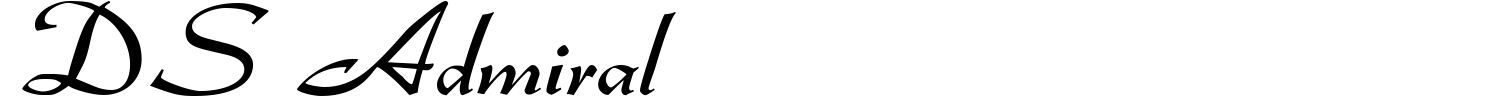 DS Admiral Font