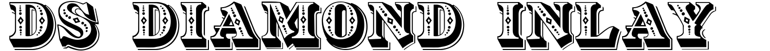 DS Diamond Inlay Font