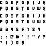 Dubspikes Font - Fonte Grátis Mapa de caracteres da fonte Dubspikes Font