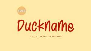 Duckname Font › Fontesk