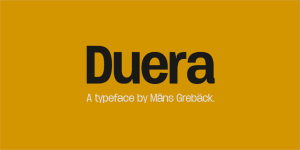 Duera Font Family