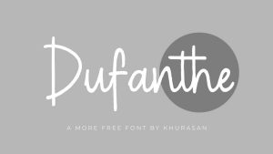 Dufanthe Font › Fontesk