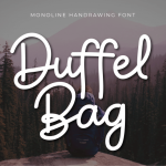 Duffel Bag Script Font