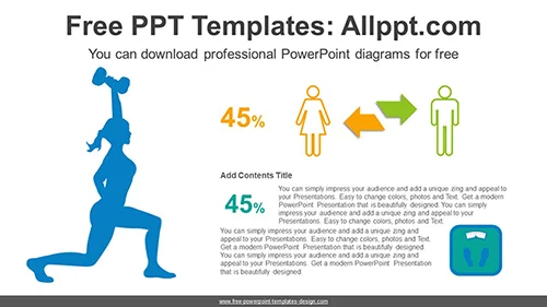 Dumbbell Exercises PowerPoint Diagram Template