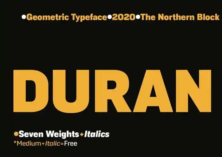 Duran Sans Serif Font