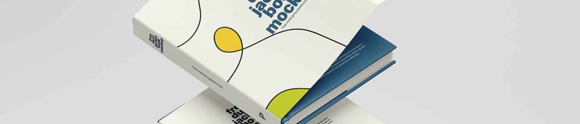 Dust Jacket Book Mockup (PSD)