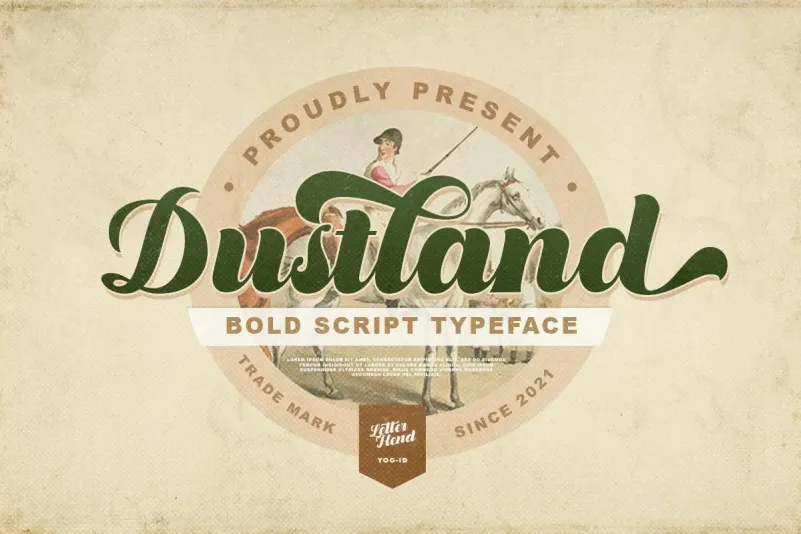 Dustland Bold Script Font