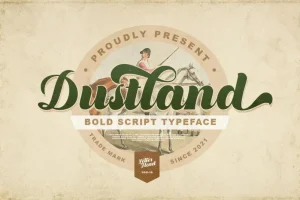 Dustland Bold Script Font