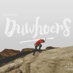 Duwhoers Brush Font