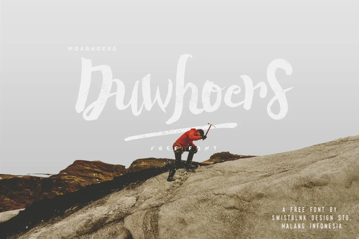 Duwhoers Brush Font