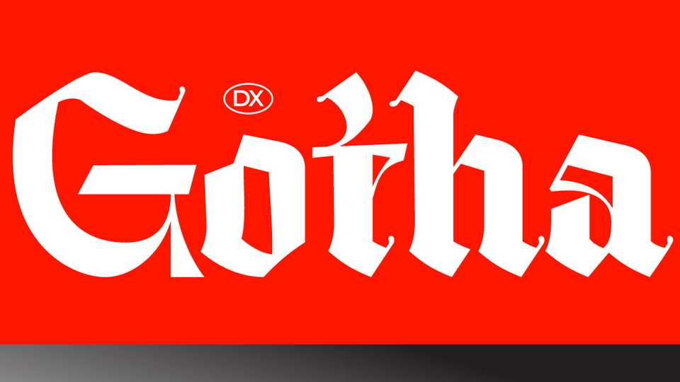 Dx Gotha Font › Fontesk