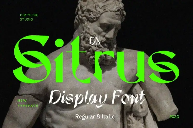 Dx Sitrus Display Font