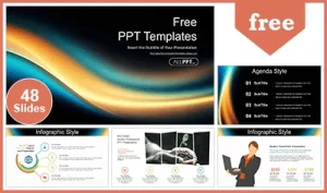 Dynamic Abstract Flow PowerPoint Templates