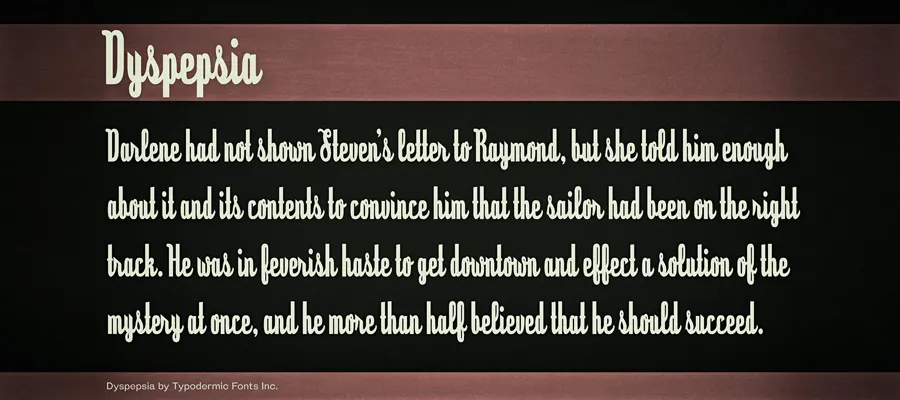 Dyspepsia Font