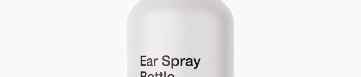 Ear bottle spray mockup
