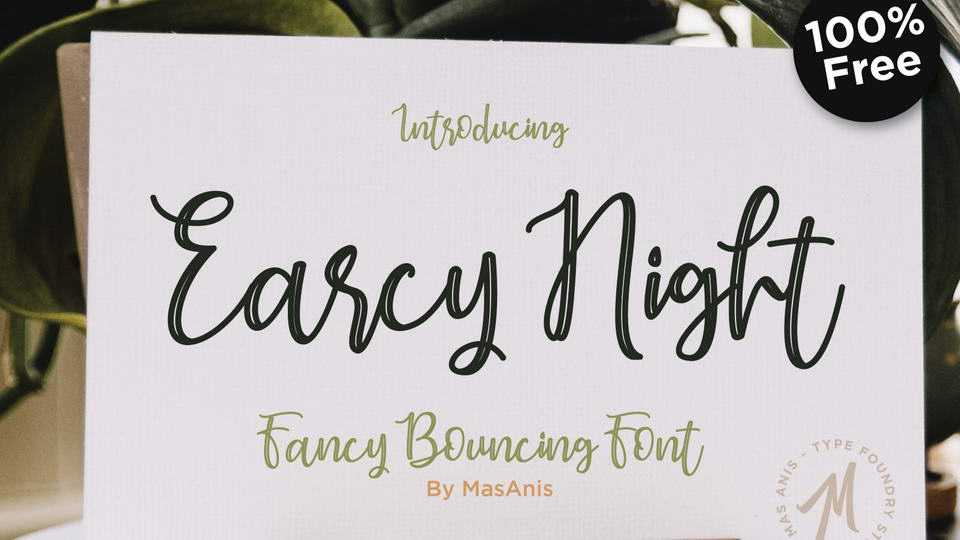 Earcy Night Font › Fontesk