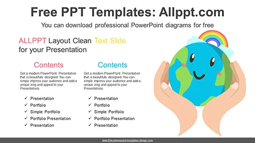 Earth Day PowerPoint Diagram Template