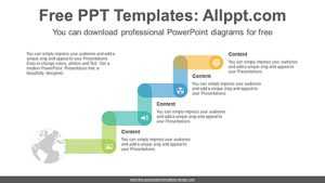 Earth extending stairs PowerPoint Diagram Template
