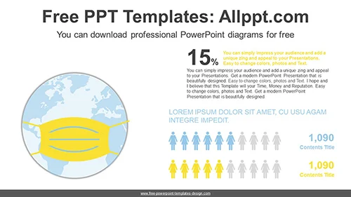 Earth Icon Chart PowerPoint Diagram