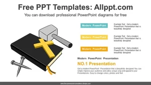 Easter Cross PowerPoint Diagram