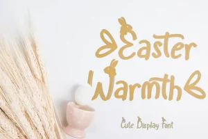 Easter Warmth Display Font