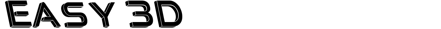 Easy 3D Font