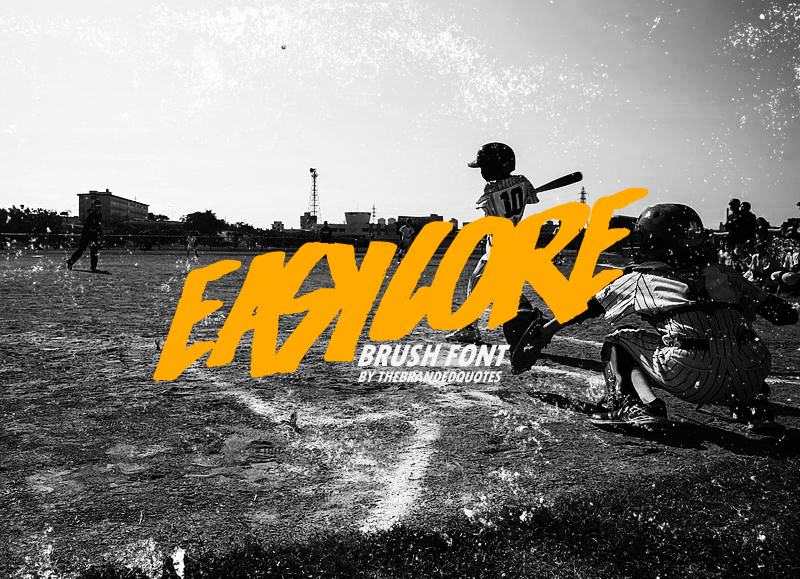 Easycore Brush Font