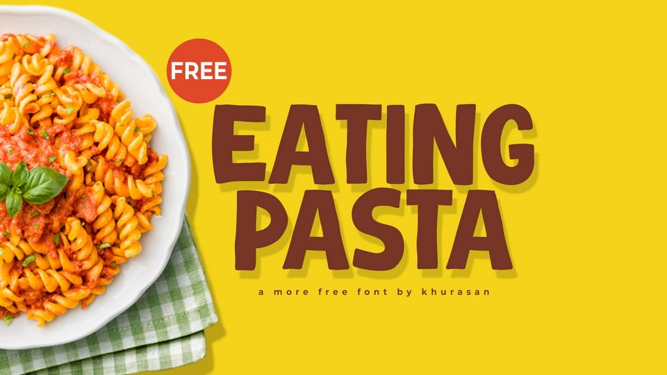 Eating Pasta Font › Fontesk